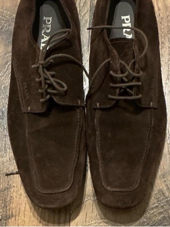 Prada Other - authentic Prada brown suede lace up shoe